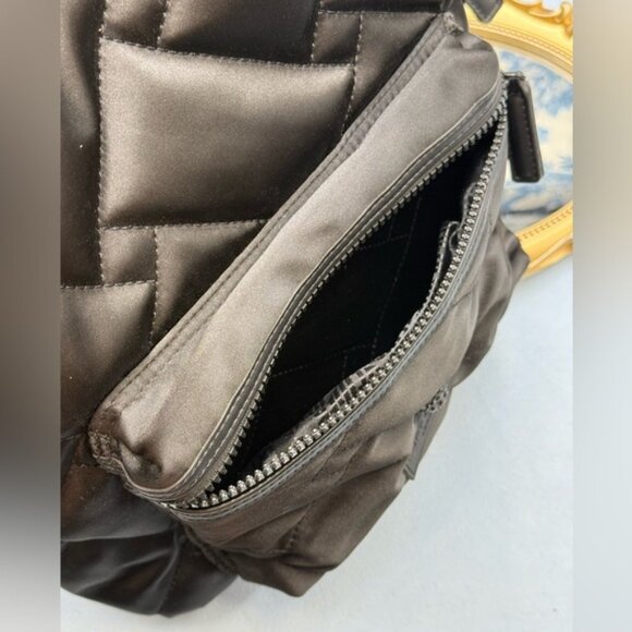 🆕 KURT GEIGER LONDON 🧿 NWOT Recycled Nylon Drench Zip Backpack, Black Nylon - Picture 13 of 16